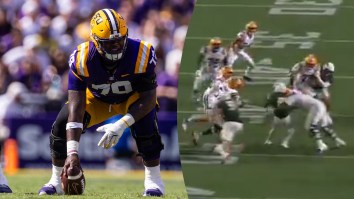 LSU Offensive Lineman Suspended For Controversial Targeting Penalty On Play That Didn’t Count