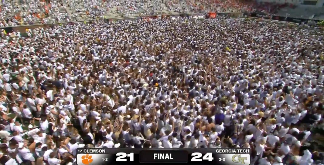 Georgia Tech Field Storm