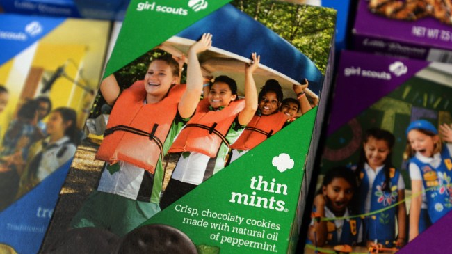 Girl Scout Cookie boxes