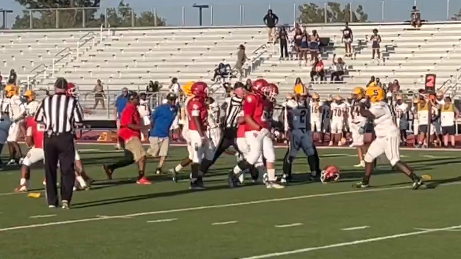 Kansas High School Football Game Stuck In Limbo After Big Brawl