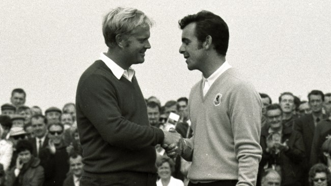 Jack Nicklaus and Tony Jacklin at 1969 Ryder Cup