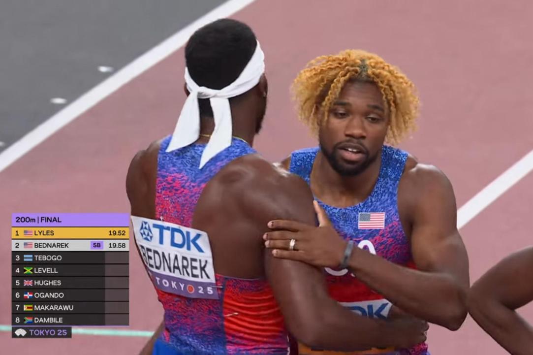 Kenny Bednarek Noah Lyles Beef
