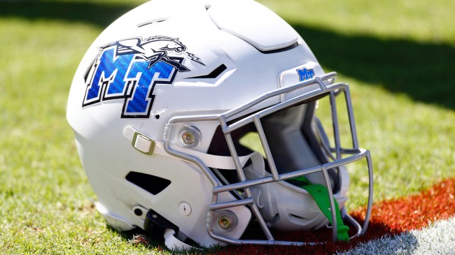 Middle Tennessee football helmet