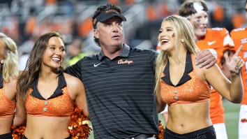 Mike Gundy Is Going To Get Himself Fired By Taking Selfie Photos With Fans During Blowouts