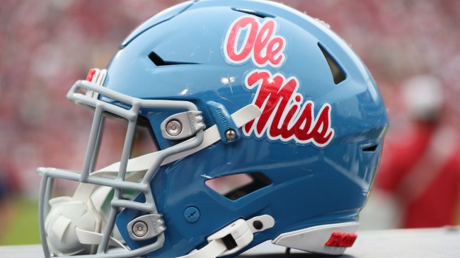 Ole Miss football helmet