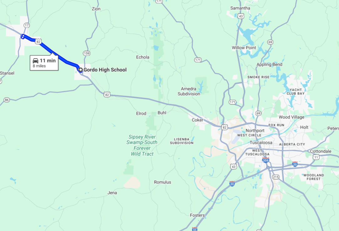 Pickens County Gordo High School Football Alabama