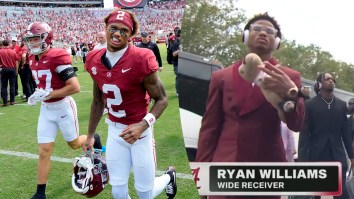 Alabama Wide Receiver Ryan Williams Finally Explained Why He Carries A Stuffed Animal T-Rex