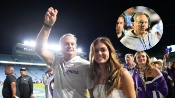 TCU Takes Shot At Bill Belichick Referencing Jordon Hudson Drama After Blowout Win