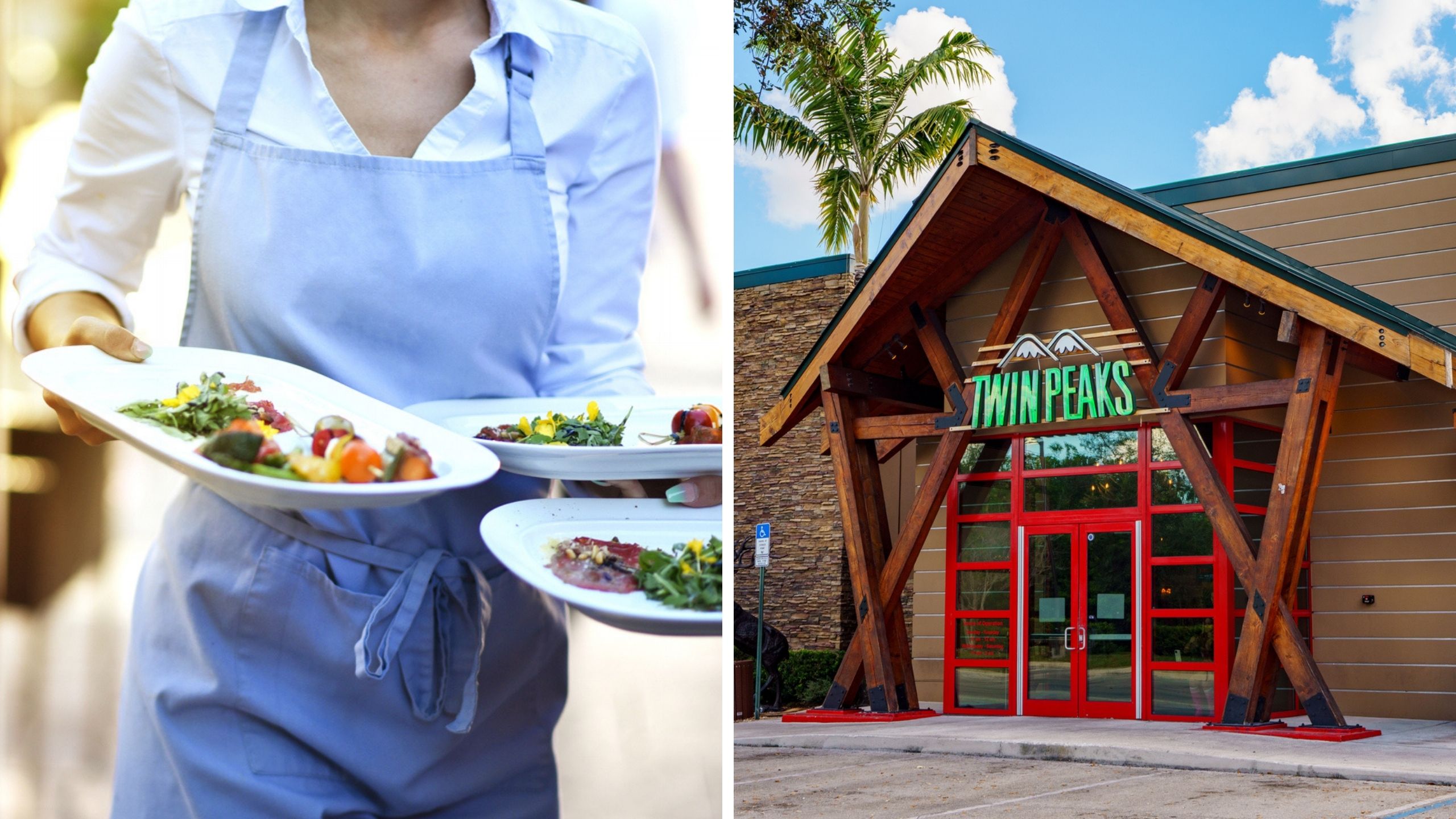 server (l) twin peaks logo (r)