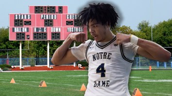 No. 1 College Basketball Recruit Made Tiny Defensive Backs Look Foolish During High School Football Debut