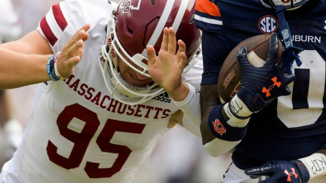 UMass football player