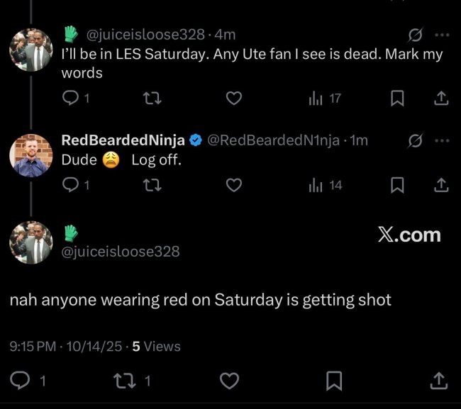 BYU fan Utah shooting threat