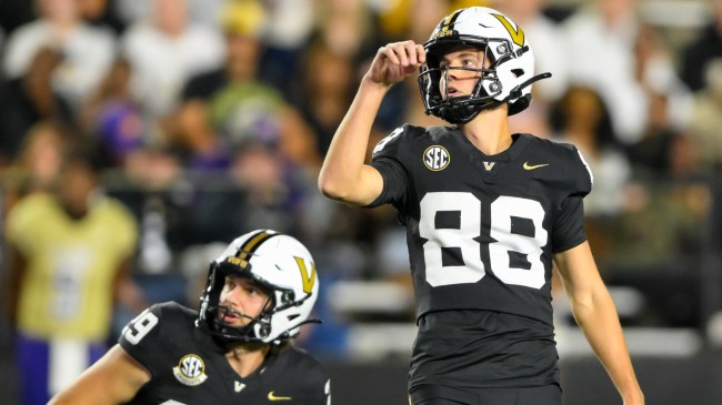 Vanderbilt kicker Brock Taylor