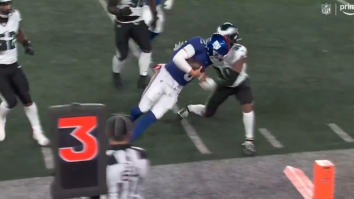 Jaxson Dart Insanely Dives Headfirst Into Defender For First Down