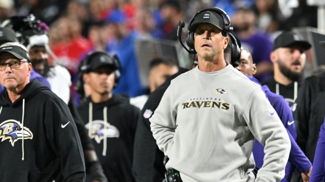 Baltimore Ravens coach John Harbaugh