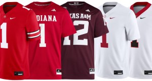 Nike and adidas college football jerseys
