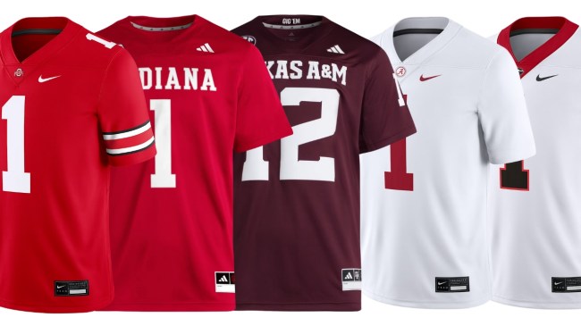 Nike and adidas college football jerseys