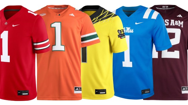 Nike and adidas College Football jerseys
