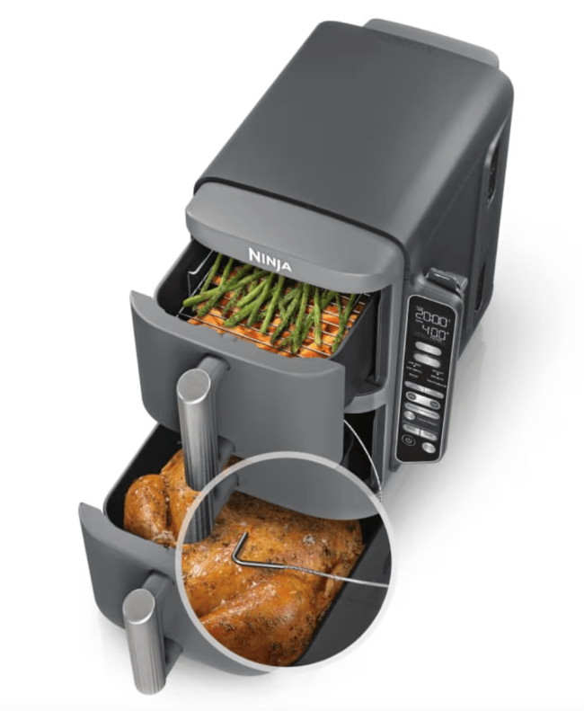 Ninja® DoubleStack™ 2 Basket 10 QT Air Fryer With Smart Thermometer