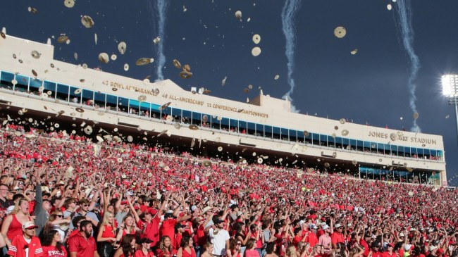 Texas Tech tortilla toss