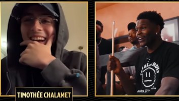 Timothee Chalamet Hilariously Accepts ‘White Boy Of The Year’ Award From Timberwolves Star Anthony Edwards