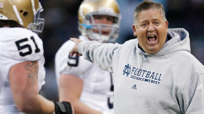 Notre Dame coach Charlie Weis