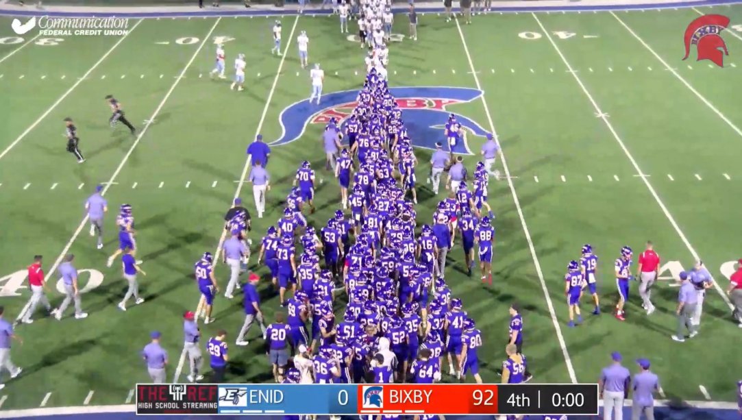 Enid Bixby 92-0 Oklahoma High School Football