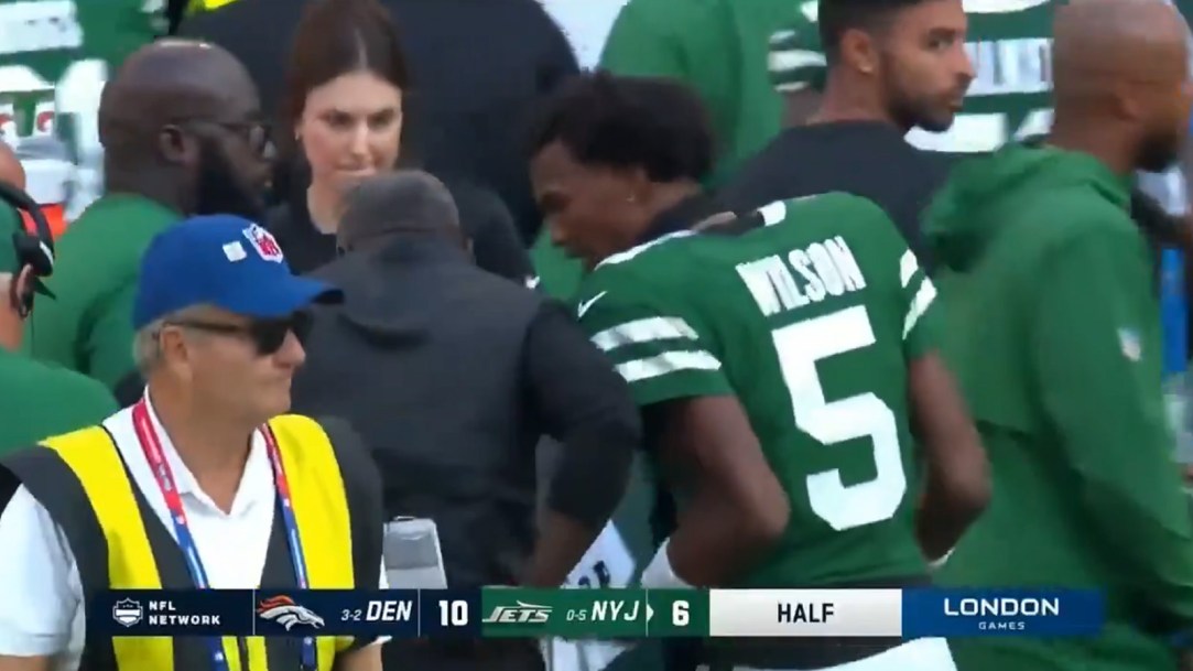 Garrett Wilson Yell Aaron Glenn Two-Minute Drive Jets Fake Punt