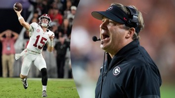Georgia Accused Of Stealing Alabama’s Tricky Play Call Because Kirby Smart Doesn’t Have Original Ideas