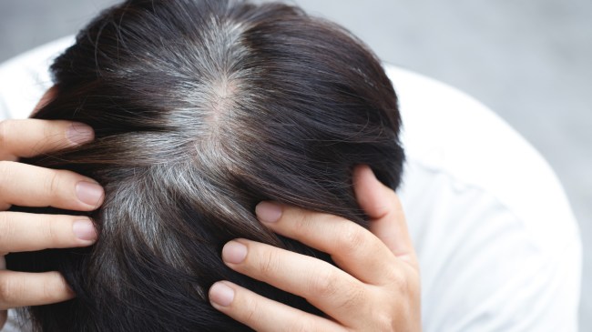 man with graying hair