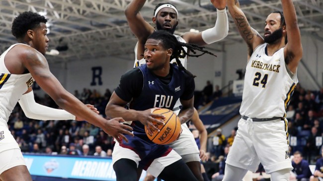 Merrimack-FDU basketball