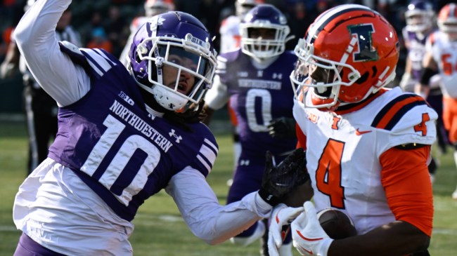 Northwestern vs Illinois football