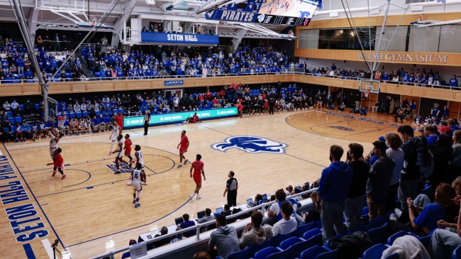Seton Hall basketball game at Walsh Gymnasium