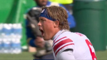 Jaxson Dart Devastated By Cam Skattebo’s Gruesome Leg Injury