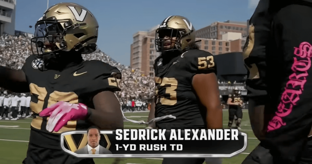 Vanderbilt offensive lineman chrome hearts undershirt