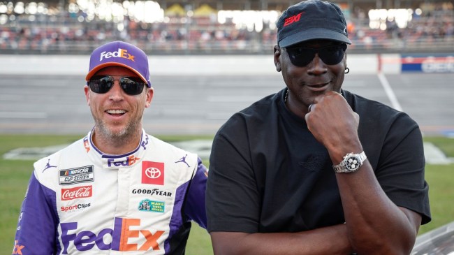 NASCAR 23XI Racing Co-Owners Denny Hamlin and Michael Jordan