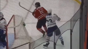 OHL Luke Dragusica Slash to Face