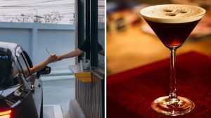 drive thru drink (l) expresso martini (r)