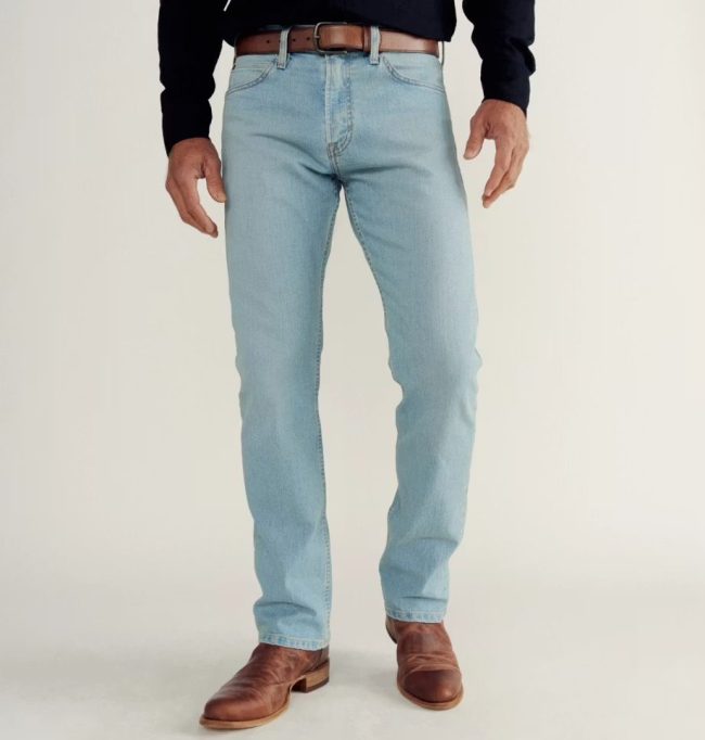 Slim Straight Stretch Denim pants