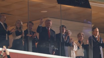 Commanders Fans Boo Trump While He Swears In New U.S. Troops During ‘Salute To Service’ Game