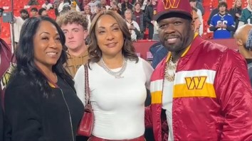 50 Cent Wears Washington Commanders’ Gear While Meeting Jayden Daniels’ Mom