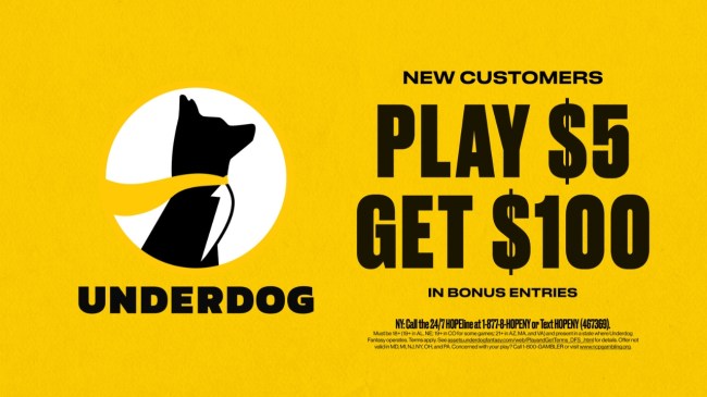 Underdog fantasy sports new customer promo