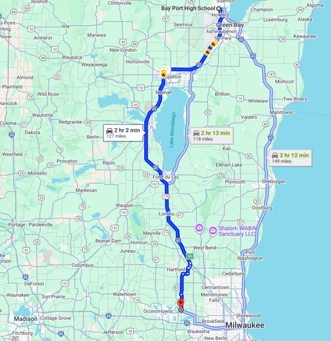 Bay Port Arrowhead High School Wisconsin