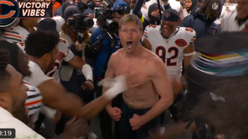 Fans In Chicago Will Get Free Hot Dogs After Bears HC Ben Johnson Takes Off His Shirt After WIn