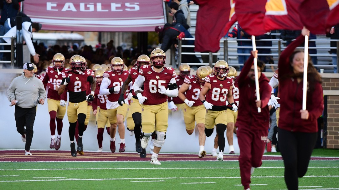 Boston College Football Player Senior Emotional Viral Photo