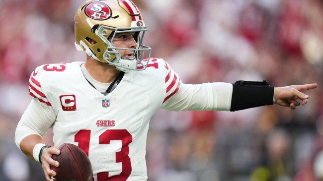 San Francisco 49ers starting quarterback Brock Purdy