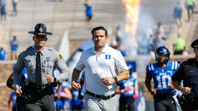 Duke Blue Devils football coach Manny Diaz