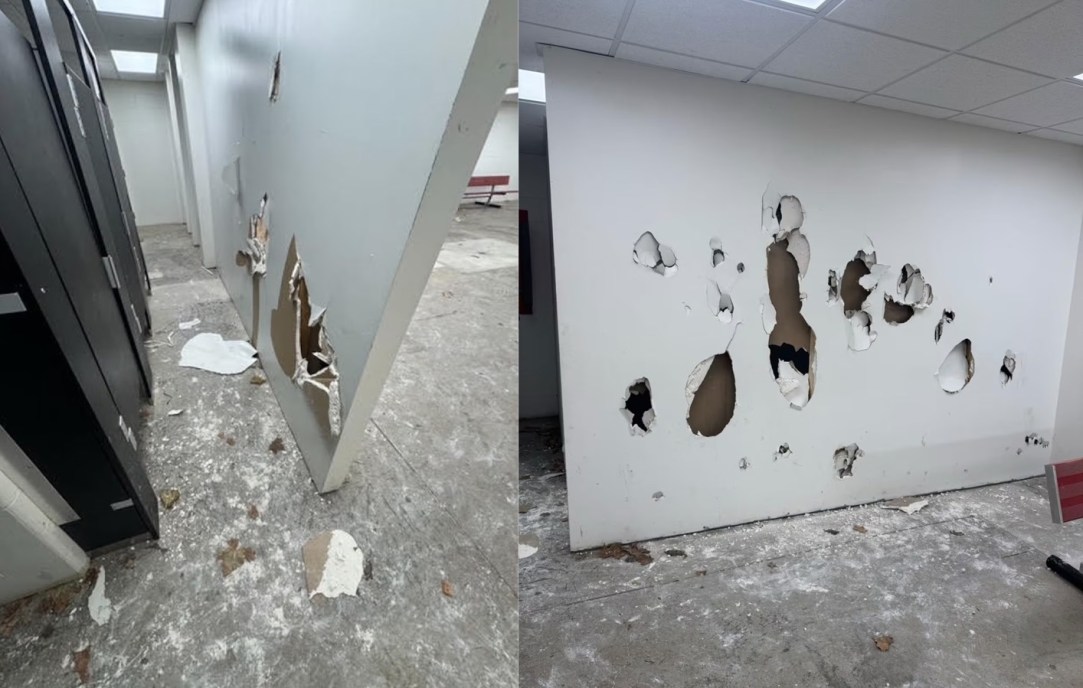Indiana Hill Taft High School Football Locker Room Damage