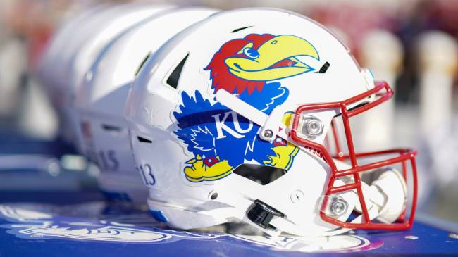 Kansas Jayhawks football helmet