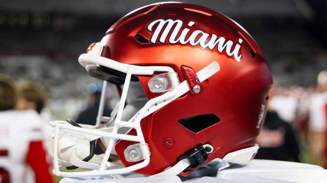 Miami Ohio football helmet